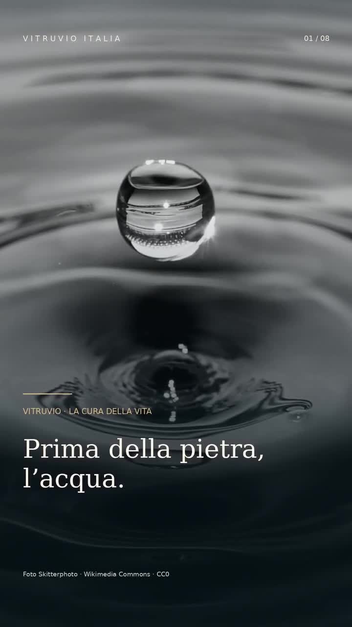 PRIMA DELLA PIETRA, L’ACQUA